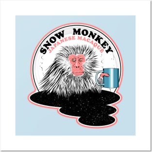 Japanese Macaque Snow Monkey Posters and Art